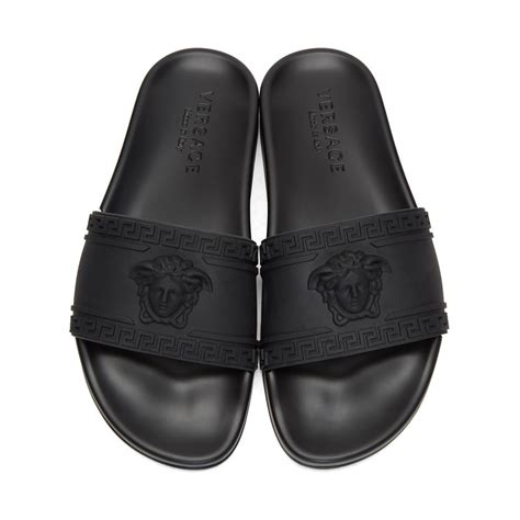 mens versace slides replica|versace clog mule for men.